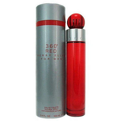 360° Red by Perry Ellis Eau de Toilette Spray for Men 3.4 Oz – Spicy Fresh Aromatic Cologne