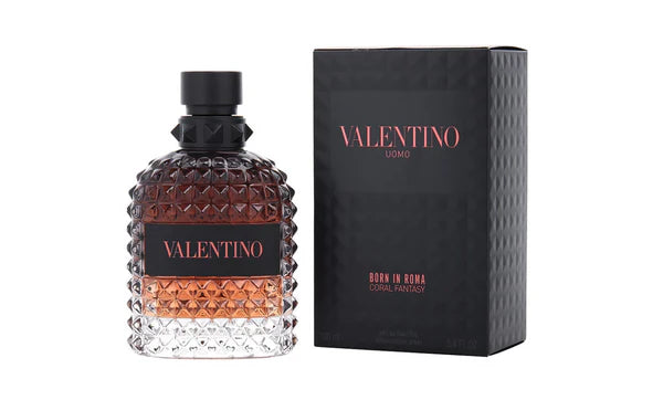 Valentino Born in Roma Coral Fantasy Eau de Toilette 3.4 Oz / 100ml for Men – Fresh Fruity Woody Fragrance