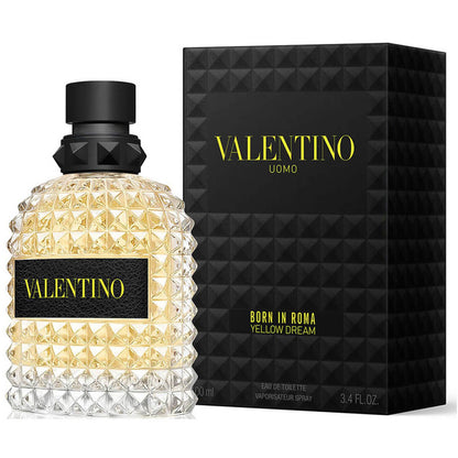 Valentino Donna Born In Roma Yellow Dream Eau de Toilette 3.4 Oz / 100ml for Men – Fresh Spicy Citrus Fragrance