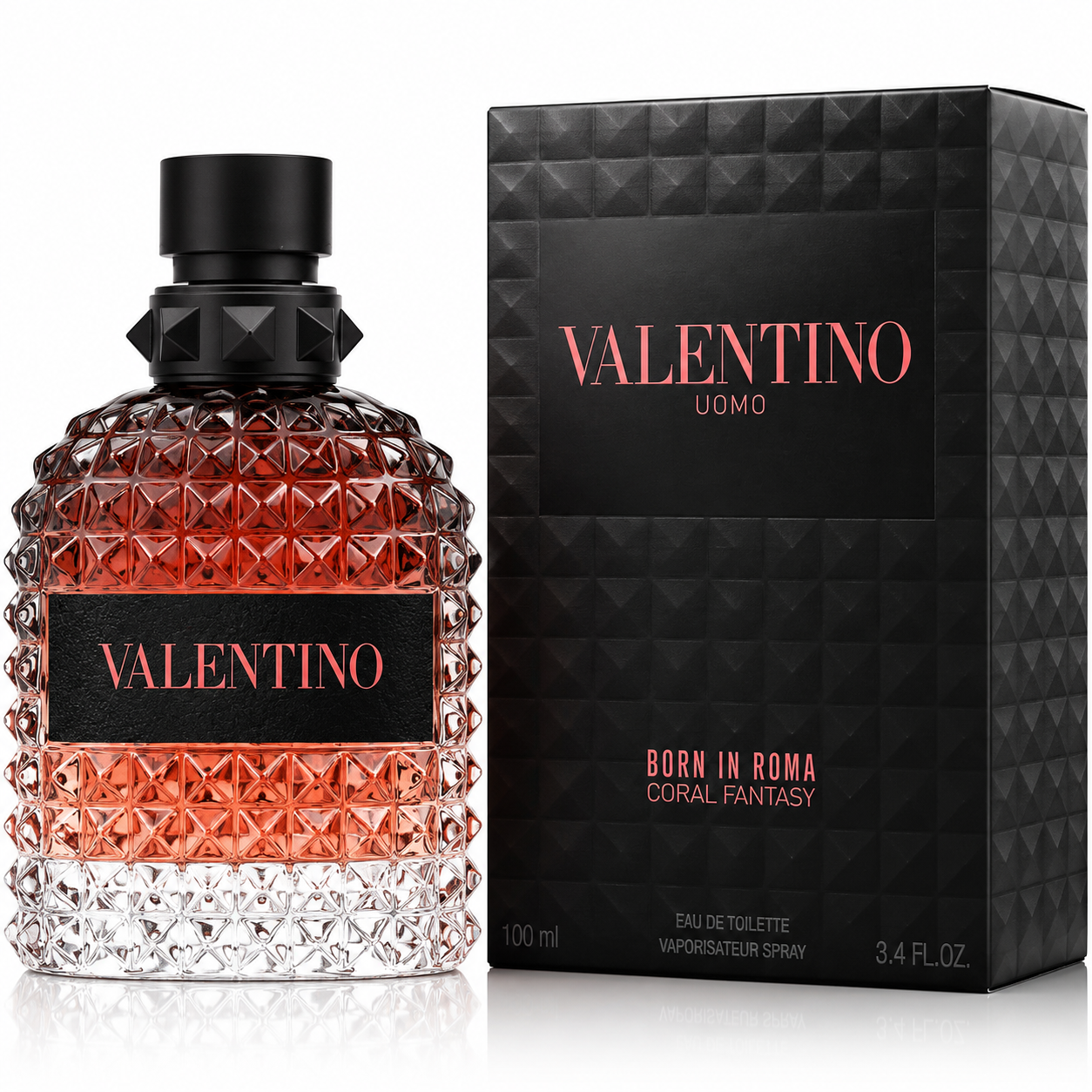 Valentino Born In Roma Coral Fantasy Eau de Toilette for Men 3.4 Oz 
