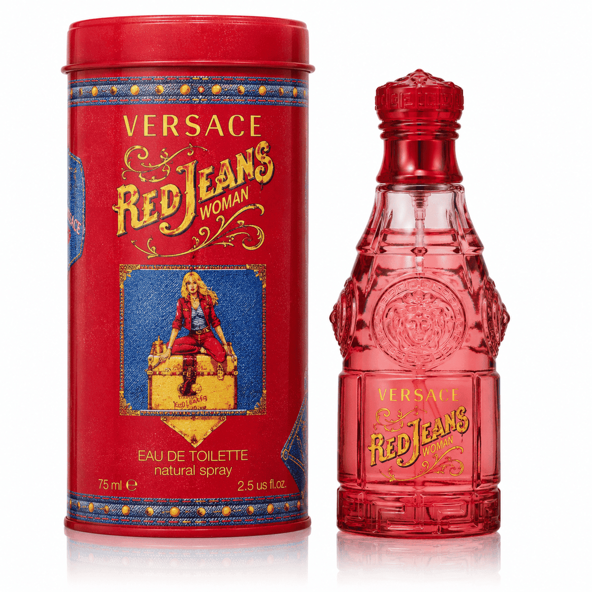 Versace Red Jeans EDT Spray 2.5 Oz