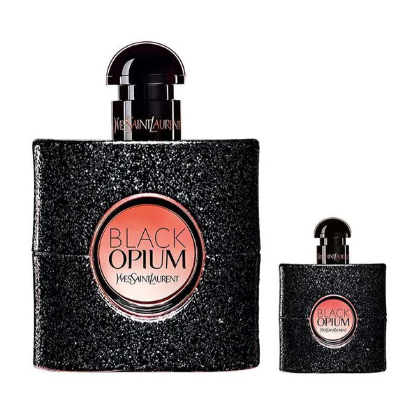 Yves Saint Laurent Black Opium Eau de Parfum Gift Set for Women – 1.7 Oz EDP + 0.23 Oz Mini