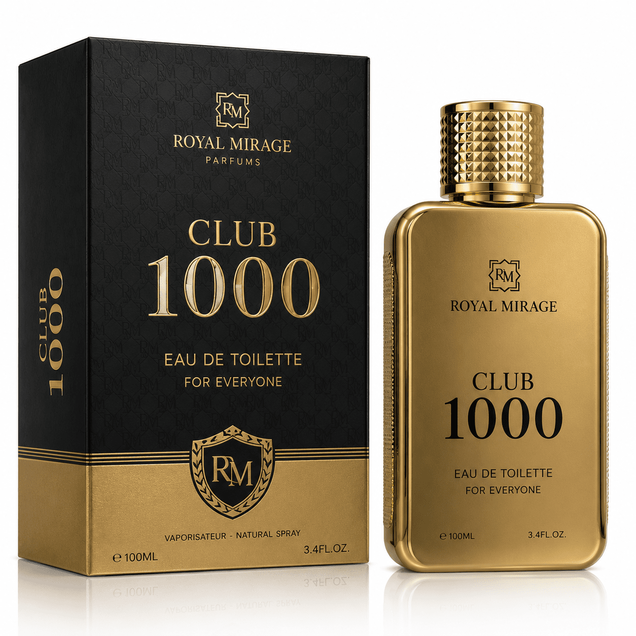 Royal Mirage Club 1000 Eau de Toilette Spray 100ml – Unisex Woody Aromatic Fragrance