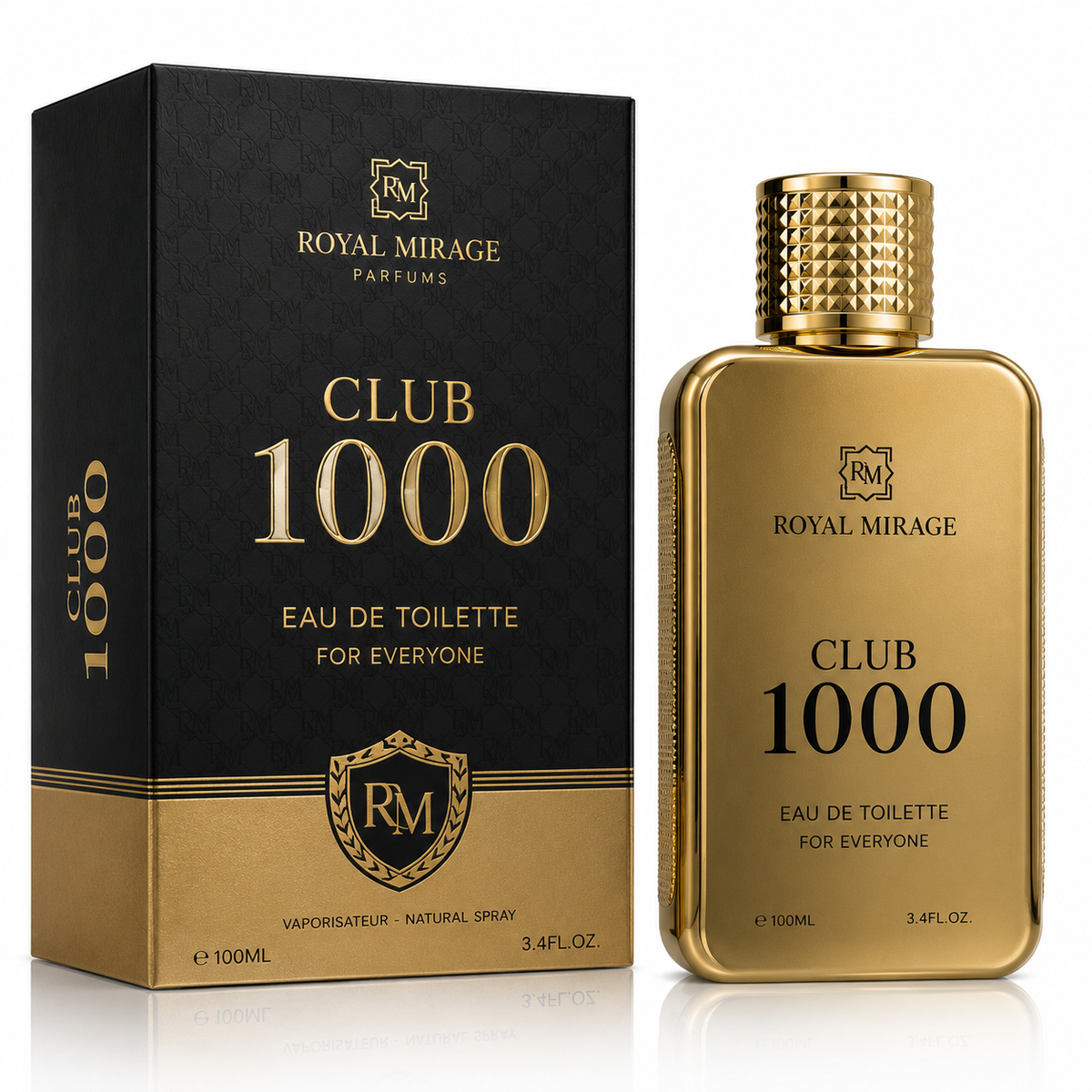 Royal Mirage Club 1000 Eau de Toilette Spray 100ml – Unisex Woody Aromatic Fragrance