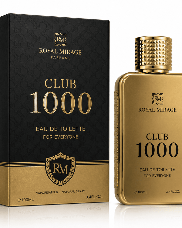 Royal Mirage Club 1000 Eau de Toilette Spray 100ml – Unisex Woody Aromatic Fragrance