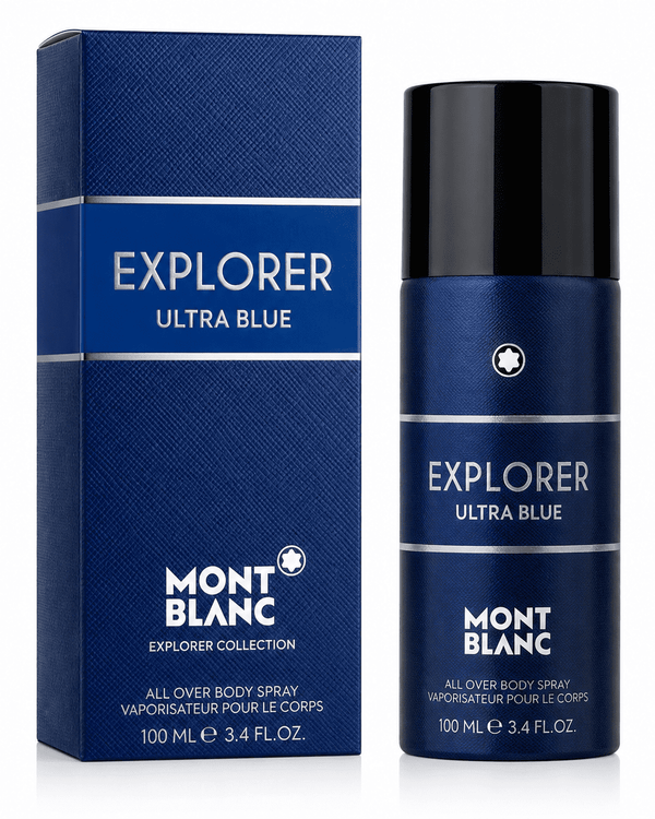 Montblanc Men's Explorer Ultra Blue EDP Body Spray 3.4 oz