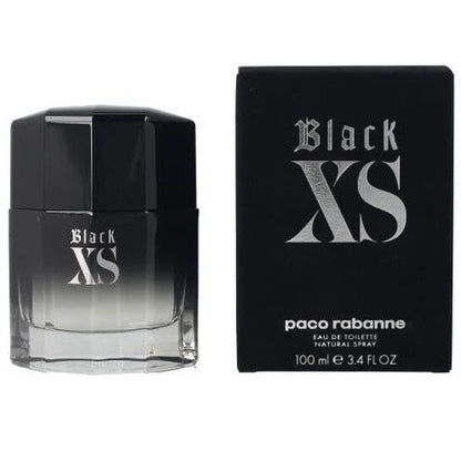 Black XS by Paco Rabanne Eau de Toilette Spray for Men 3.4 Oz – Spicy Woody Rock-Inspired Cologne