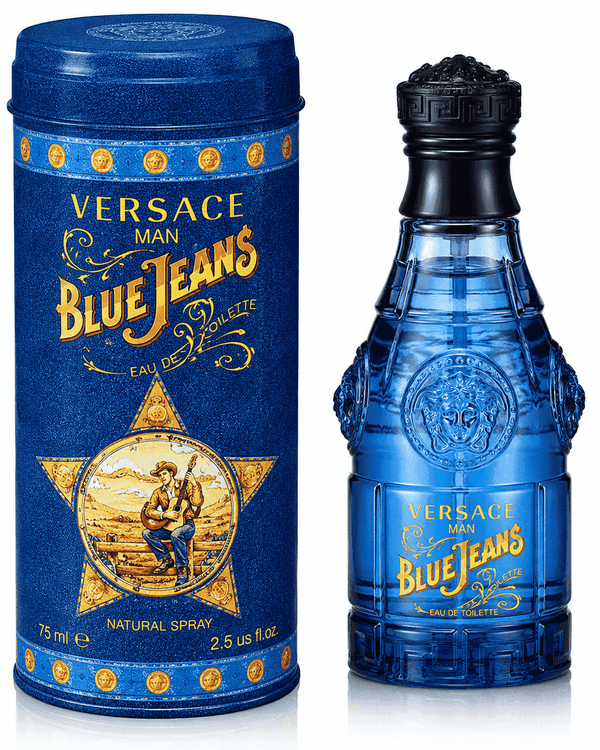 Versace Blue Jeans Eau de Toilette Spray for Men 2.5 Oz / 75ml – Citrus Woody Fragrance