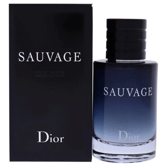 Christian Dior Sauvage Eau de Toilette for Men 2.0 Oz fresh woody aromatic perfume bottle