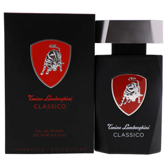 Lamborghini Classico by Tonino Lamborghini Eau de Toilette Spray for Men 4.2 Oz – Classic Woody Aromatic Cologne