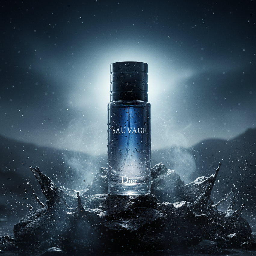 Christian Dior Sauvage Eau de Toilette for Men 2.0 Oz fresh woody aromatic perfume bottle