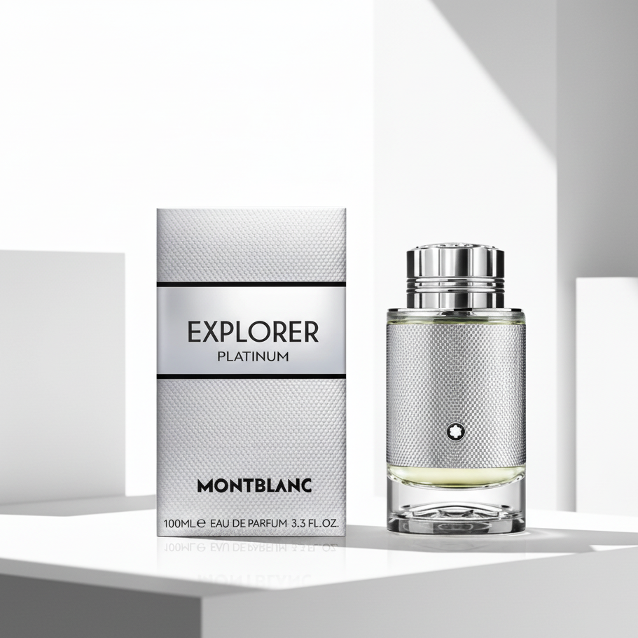 Montblanc Explorer Platinum Eau De Parfum for Men woody aromatic luxury fragrance