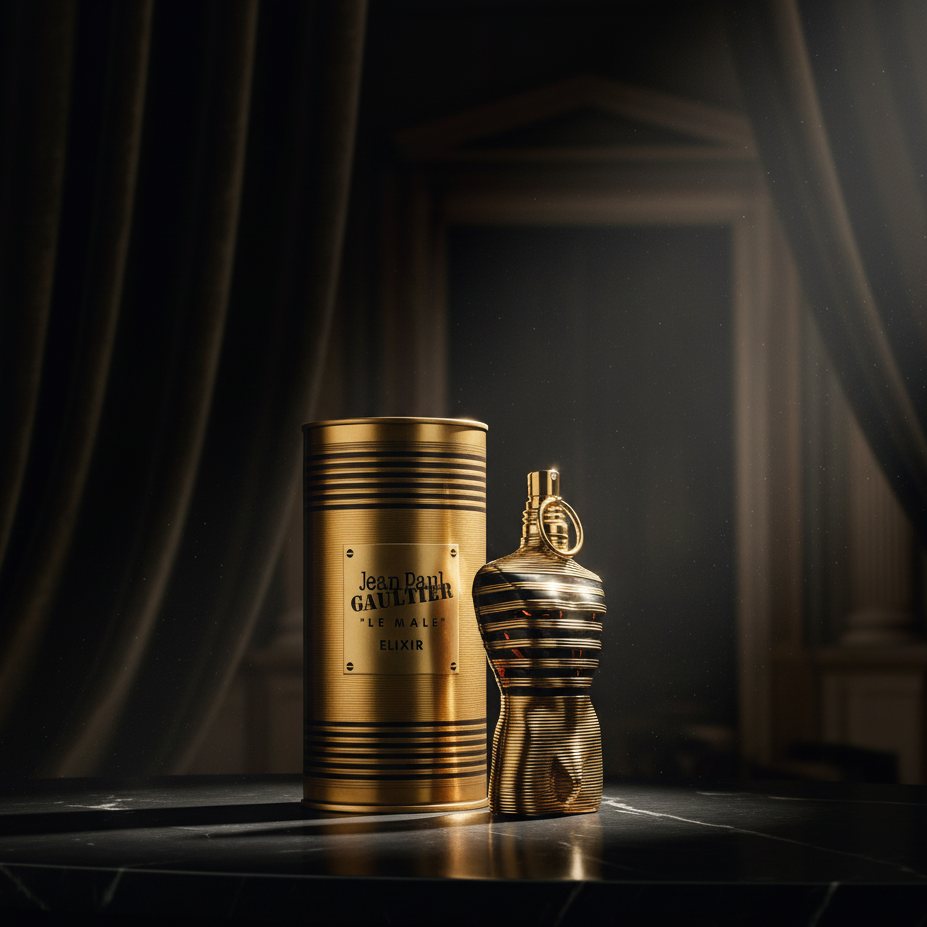 Jean Paul Gaultier Le Male Elixir Eau De Parfum For Men | Amber Fougere Intense Fragrance