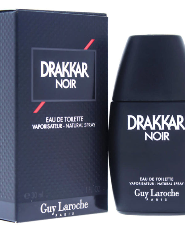 Guy Laroche Drakkar Noir Eau de Toilette EDT Spray 3.4 oz 100 ml for Men | Classic Aromatic Fougere Fragrance