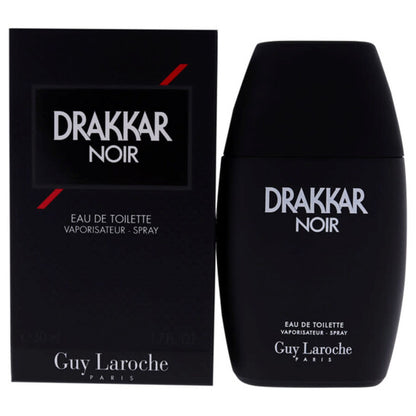 Guy Laroche Drakkar Noir Eau de Toilette EDT Spray 3.4 oz 100 ml for Men | Classic Aromatic Fougere Fragrance