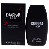 Guy Laroche Drakkar Noir Eau de Toilette EDT Spray 3.4 oz 100 ml for Men | Classic Aromatic Fougere Fragrance