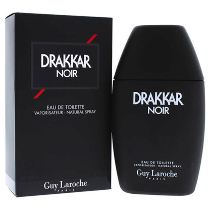 Guy Laroche Drakkar Noir Eau de Toilette EDT Spray 3.4 oz 100 ml for Men | Classic Aromatic Fougere Fragrance