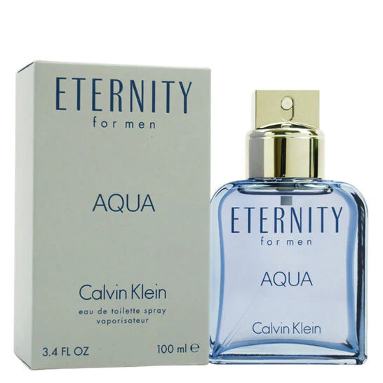 Calvin Klein Eternity Aqua Eau de Toilette EDT Spray 6.8 oz 200 ml for Men | Fresh Aquatic Aromatic Fragrance
