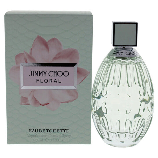 Jimmy Choo Floral Eau de Toilette EDT Spray 3.0 oz 90 ml for Women | Fresh Floral Fruity Fragrance
