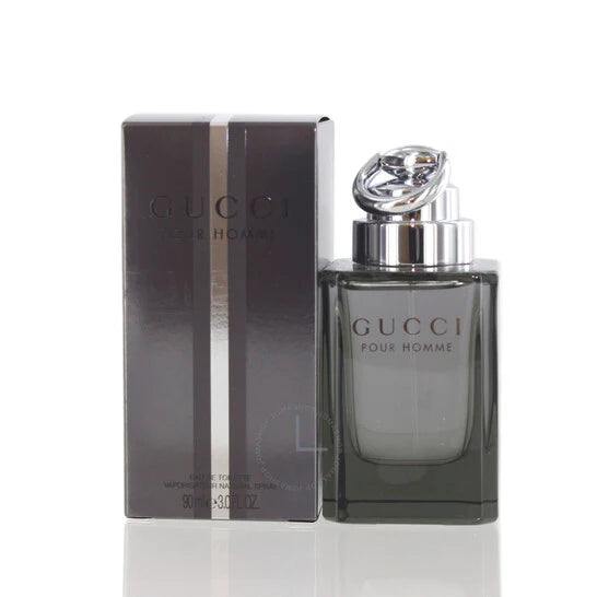 Gucci by Gucci Pour Homme Eau de Toilette EDT Spray 90 ml / 3.0 oz for Men | Woody Spicy Elegant Fragrance