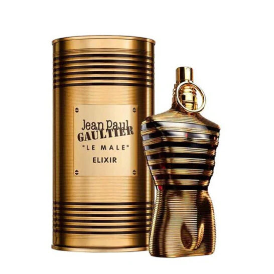 Jean Paul Gaultier Le Male Elixir Eau de Parfum EDP Spray 4.2 oz 125 ml for Men | Intense Sweet Spicy Fragrance