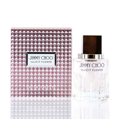 Jimmy Choo Illicit Flower Eau de Toilette EDT Spray 3.4 oz 100 ml for Women | Soft Floral Musky Fragrance