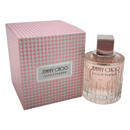 Jimmy Choo Illicit Flower Eau de Toilette EDT Spray 3.4 oz 100 ml for Women | Soft Floral Musky Fragrance