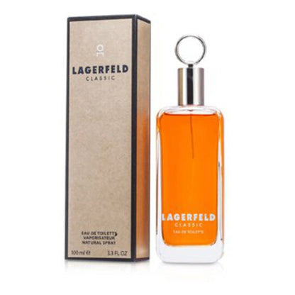 Karl Lagerfeld Lagerfeld Classic Eau de Toilette EDT Spray 3.3 oz 100 ml for Men | Warm Spicy Woody Fragrance