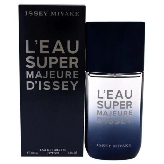Issey Miyake L’Eau Super Majeure d’Issey Eau de Toilette EDT Spray 3.4 oz 100 ml for Men | Fresh Aquatic Woody Fragrance