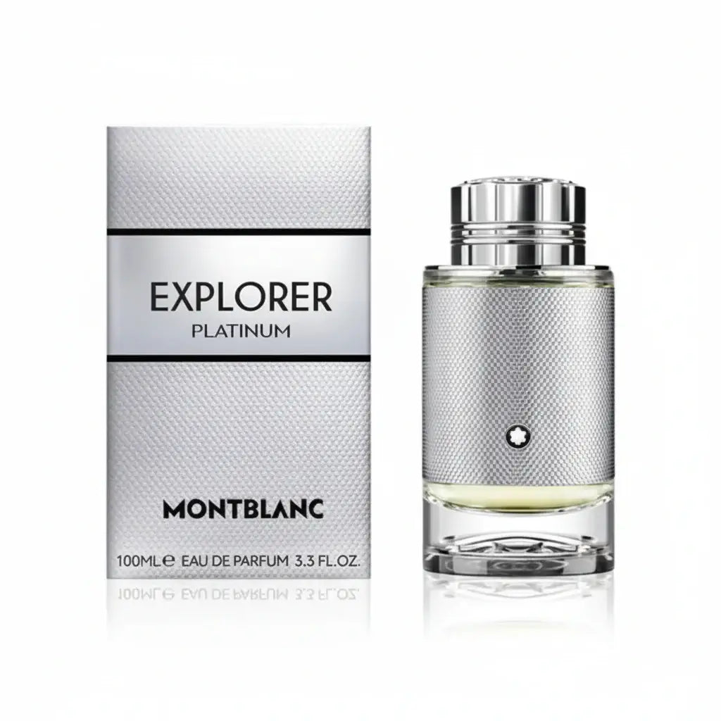Montblanc Explorer Platinum Eau De Parfum For Men | Woody Aromatic Luxury Fragrance