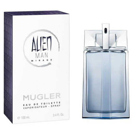Alien Man Mirage by Thierry Mugler Eau de Toilette Spray for Men 100 ml – Fresh Woody Aromatic Cologne