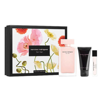 Narciso Rodriguez Eau de Parfum Spray for Women 3.3 Oz – Elegant Musky Floral Signature Perfume