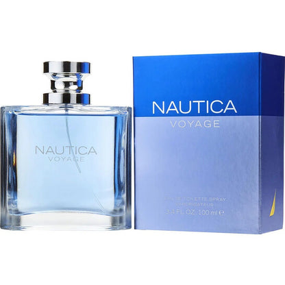 Nautica Voyage Eau de Toilette Spray for Men 3.4 Oz – Fresh Aquatic Woody Cologne