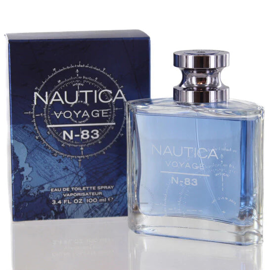 Nautica Voyage N-83 Eau de Toilette Spray for Men 3.4 Oz – Fresh Aquatic Aromatic Cologne