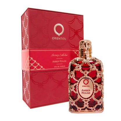 Orientica Amber Rouge Parfum Concentré (Unisex) 0.6 Oz – Intense Amber Woody Luxury Perfume