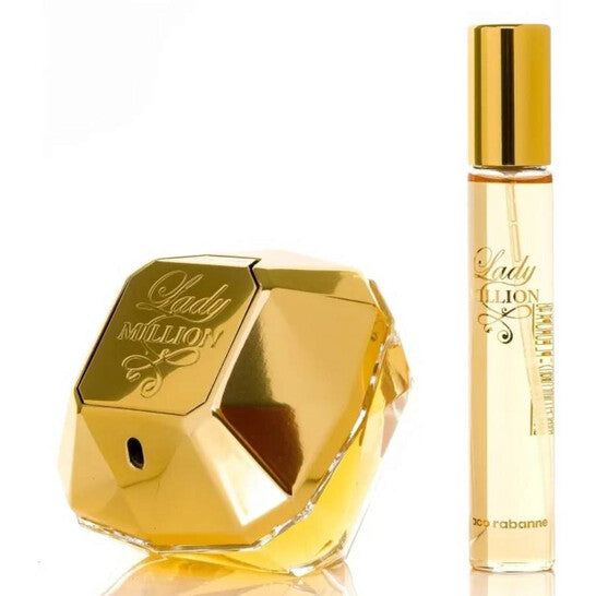Lady Million by Paco Rabanne Eau de Parfum Spray for Women 1.6 Oz – Glamorous Floral Fruity Luxury Perfume