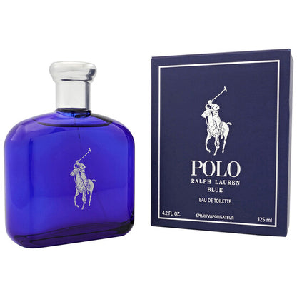 Polo Blue by Ralph Lauren Eau de Toilette Spray for Men 4.2 Oz – Fresh Aquatic Aromatic Cologne