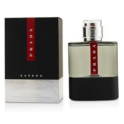 Luna Rossa Carbon by Prada Eau de Toilette Spray for Men 3.4 Oz – Fresh Spicy Woody Luxury Cologne