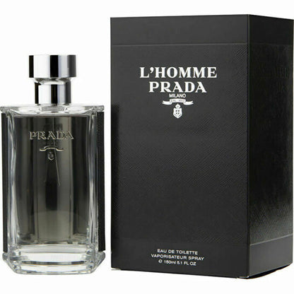 L’Homme by Prada Eau de Toilette Spray for Men 3.4 Oz – Clean Iris Woody Luxury Cologne