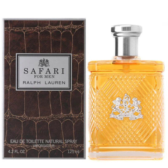 Safari by Ralph Lauren Eau de Toilette Spray for Men 4.2 Oz – Classic Woody Aromatic Cologne