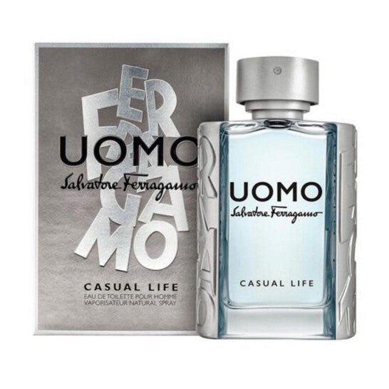 Salvatore Ferragamo Uomo Casual Life Eau de Toilette for Men – 3.4 fl oz