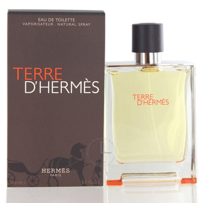 Terre d’Hermès Eau de Toilette Spray for Men 3.4 Oz – Citrus Woody Mineral Luxury Cologne