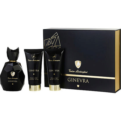 Ginevra Black by Tonino Lamborghini Eau de Parfum Spray for Women 3.4 Oz – Bold Floral Oriental Luxury Perfume