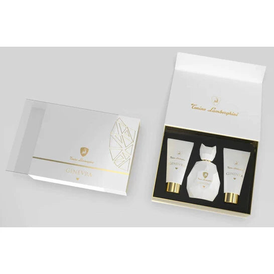 Ginevra White by Tonino Lamborghini 3-Piece Gift Set for Women – Elegant Floral Luxury Perfume Collection