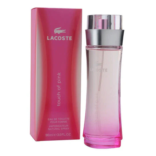 Lacoste Touch of Pink Eau de Toilette EDT Spray 3 oz 90 ml for Women | Fresh Floral Fruity Fragrance