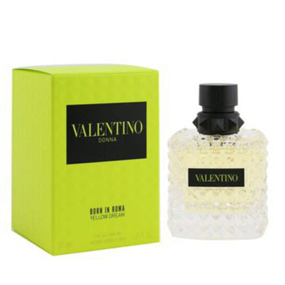 Valentino Born in Roma Yellow Dream Eau de Parfum 3.4 Oz / 100ml for Women – Floral Musky Luxury Perfume