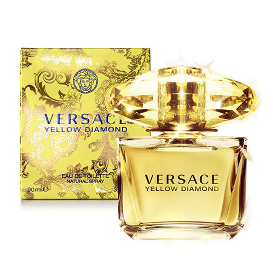 Versace Yellow Diamond Eau de Toilette 3.0 Oz / 90ml for Women – Fresh Floral Citrus Fragrance